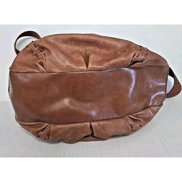 The Sak Genuine Leather Bag Crossbody Embroidered Adjustable Strap Foldover - Picture 5 of 16